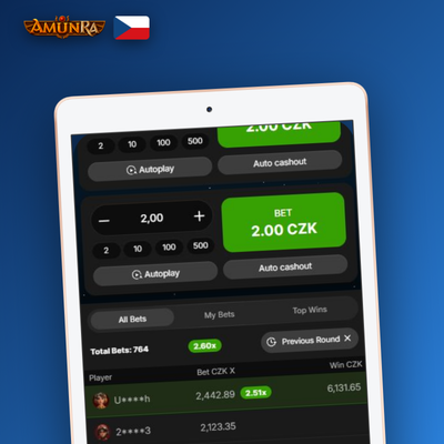 Živý chat hráčů přímo v rozhraní Aviator hry na AmunRa Casino