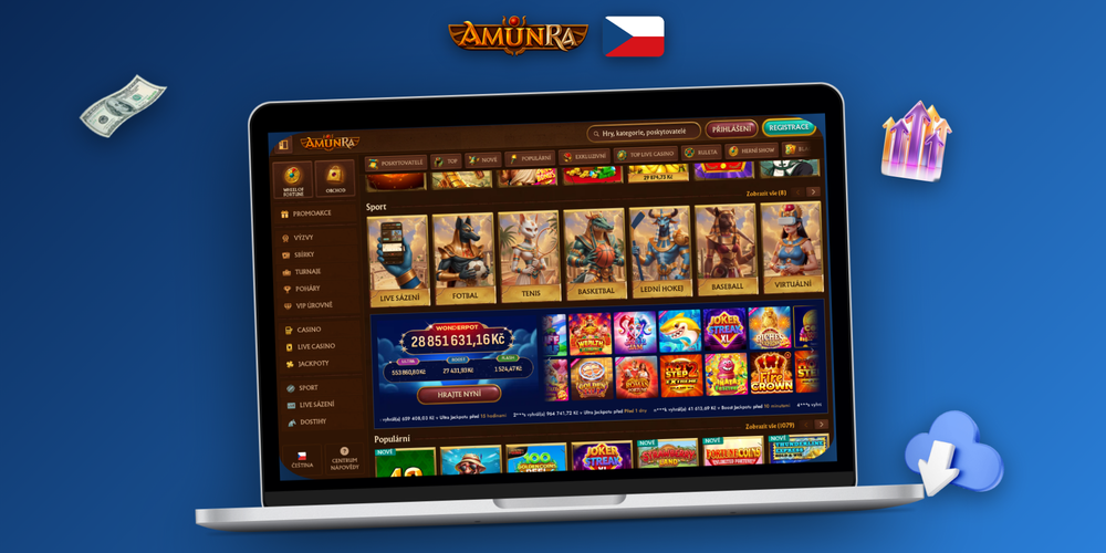 AmunRa Casino v prohlížeči i na mobilu — herní lobby dostupná kdykoliv a odkudkoliv