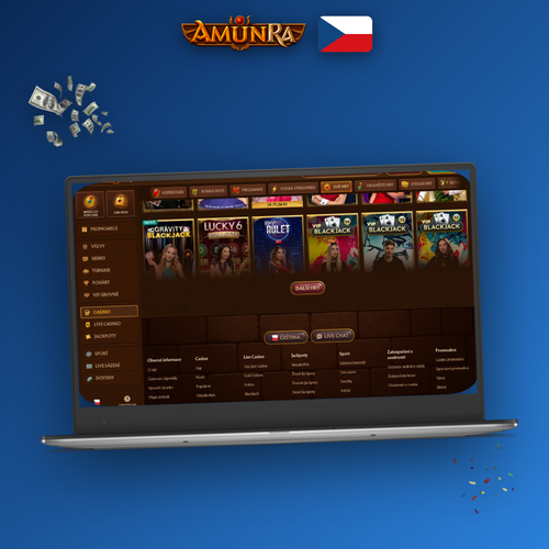 AmunRa Casino strategie: hráč u notebooku sleduje graf bankrollu a kurzy